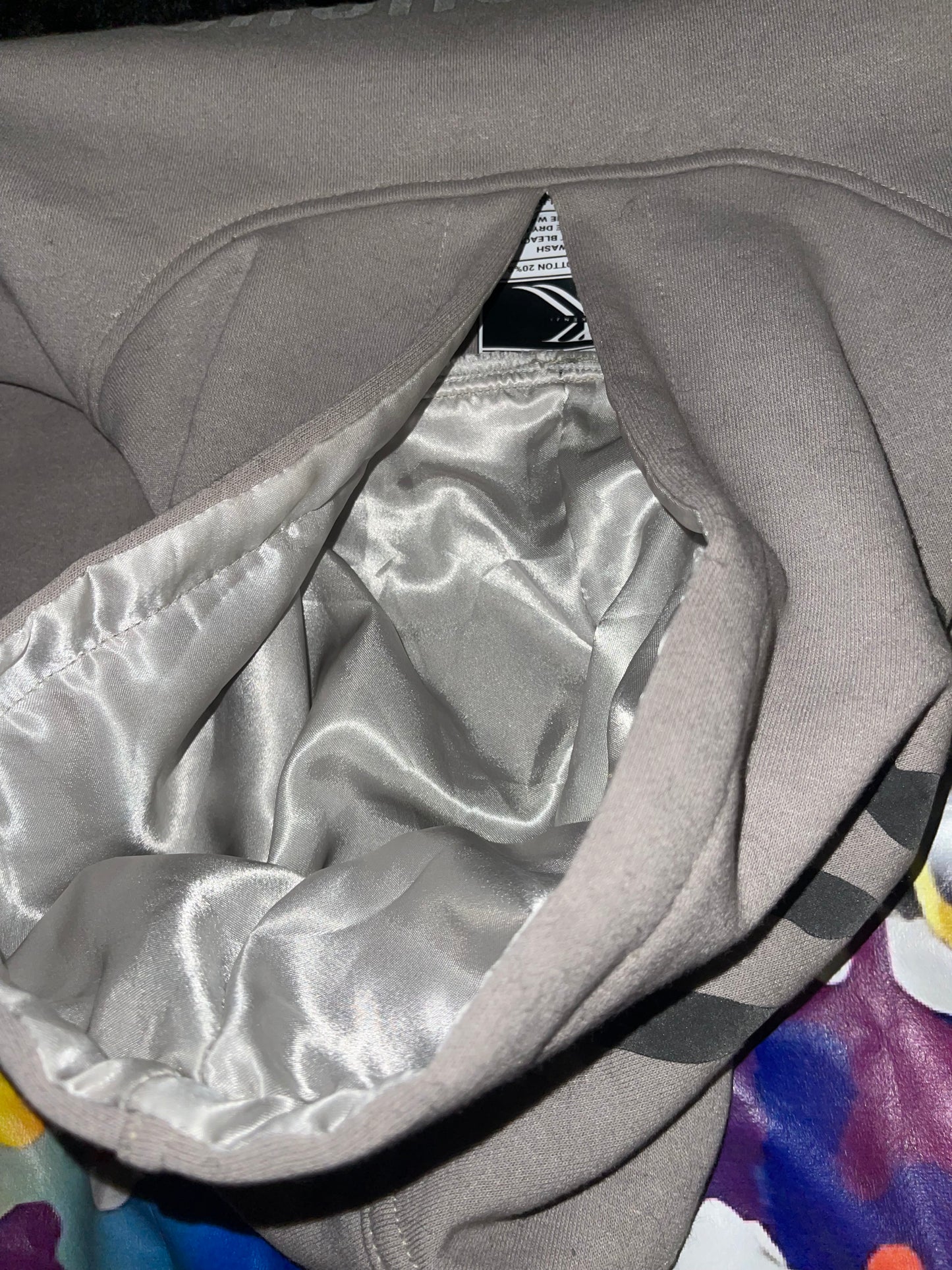 Amorphous Clay Satin-Hoodie