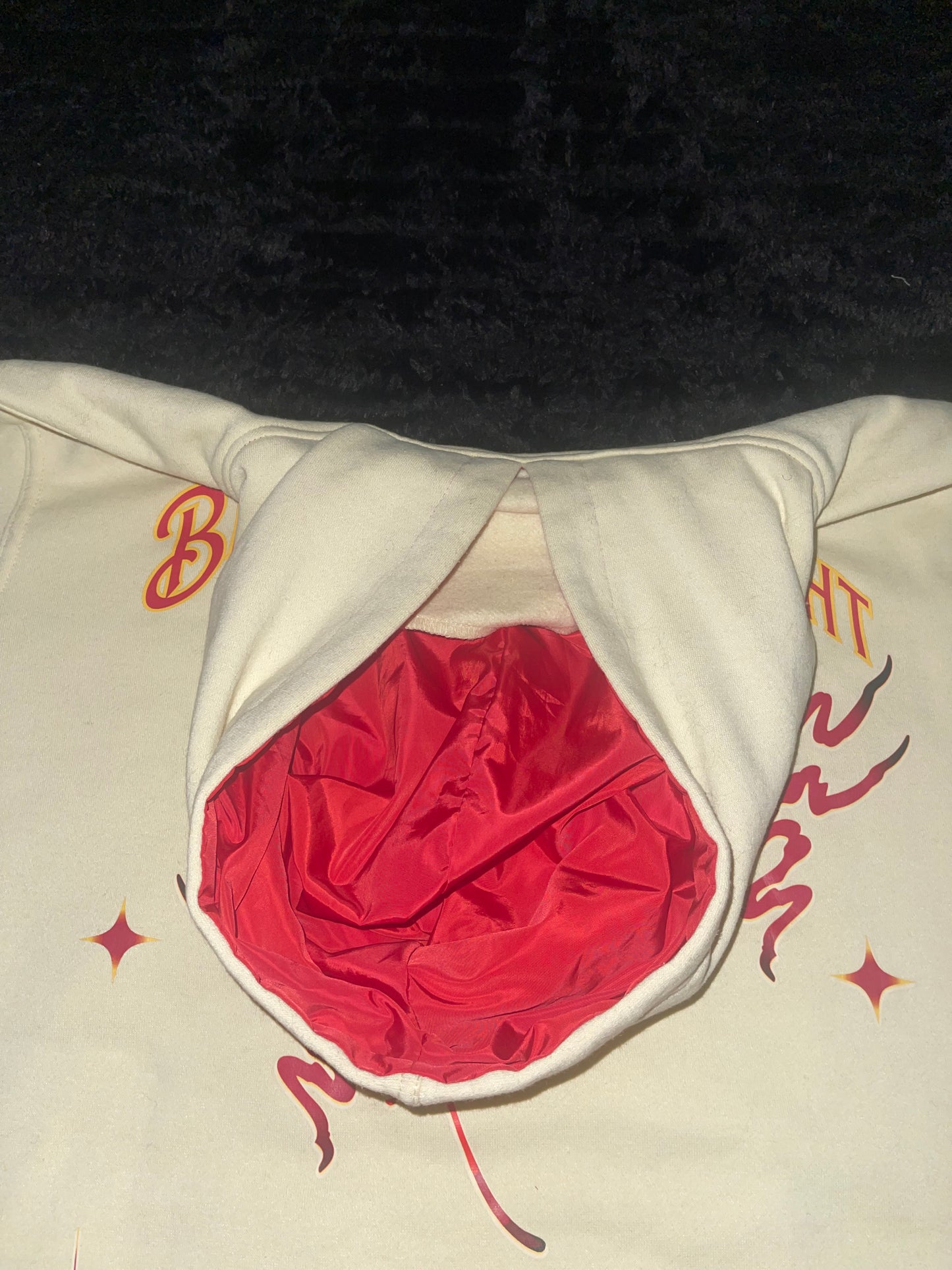 Red Spider Lily Satin-Hoodie