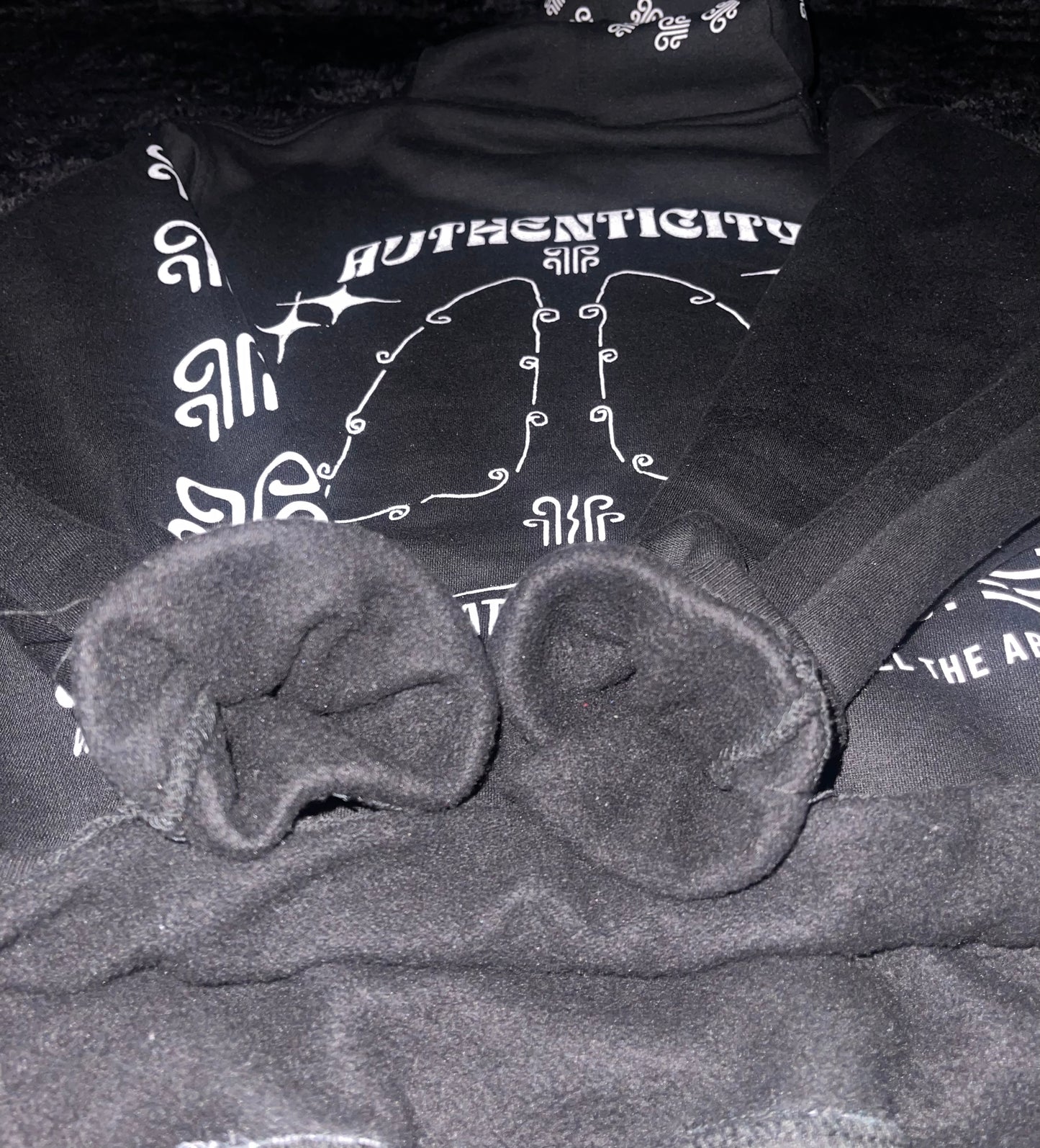 Question? Satin-Hoodie