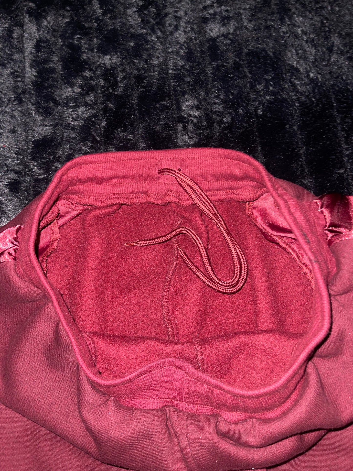 Yeshua Red Satin-Sweatpants