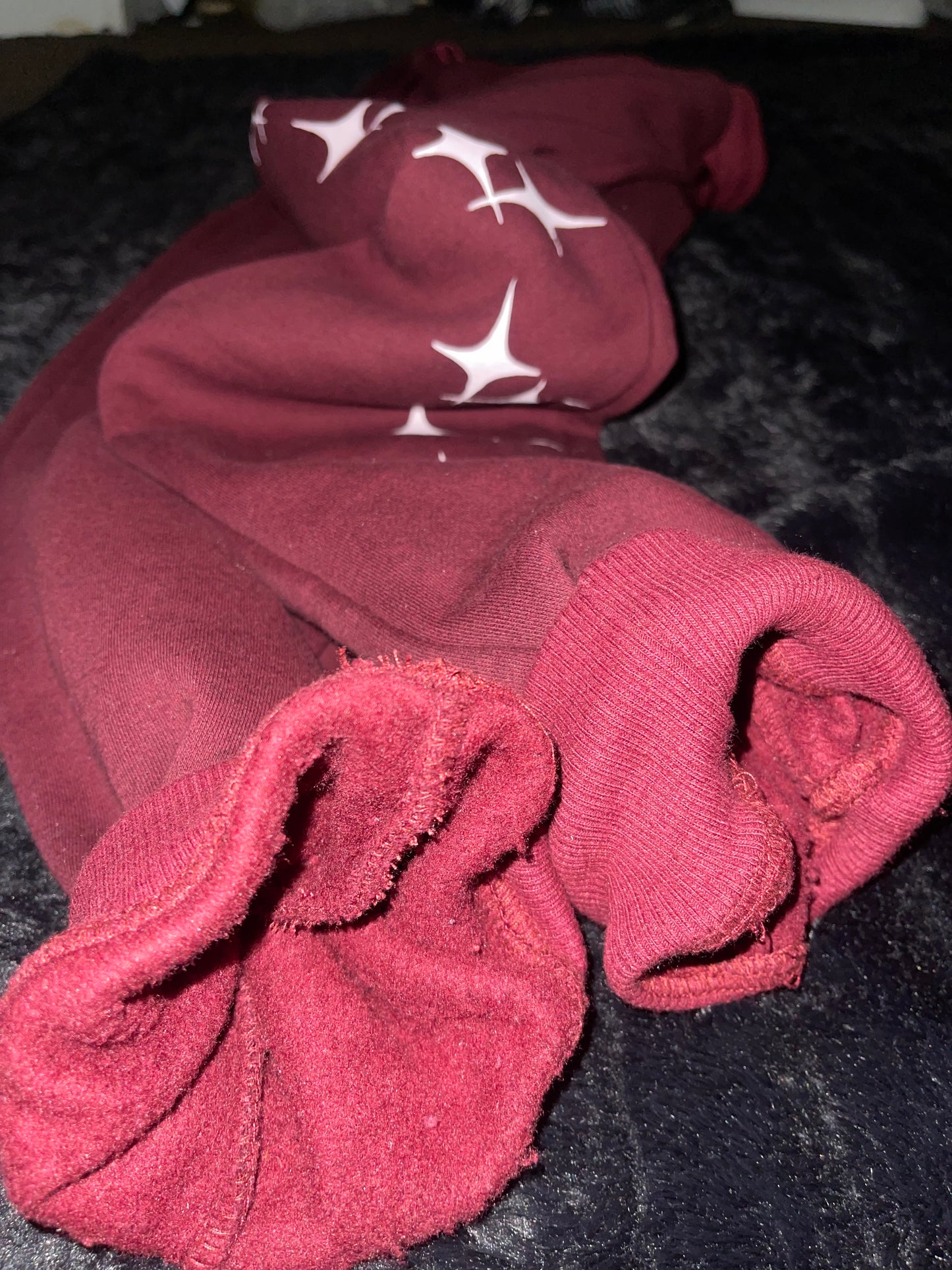 Yeshua Red Satin-Sweatpants