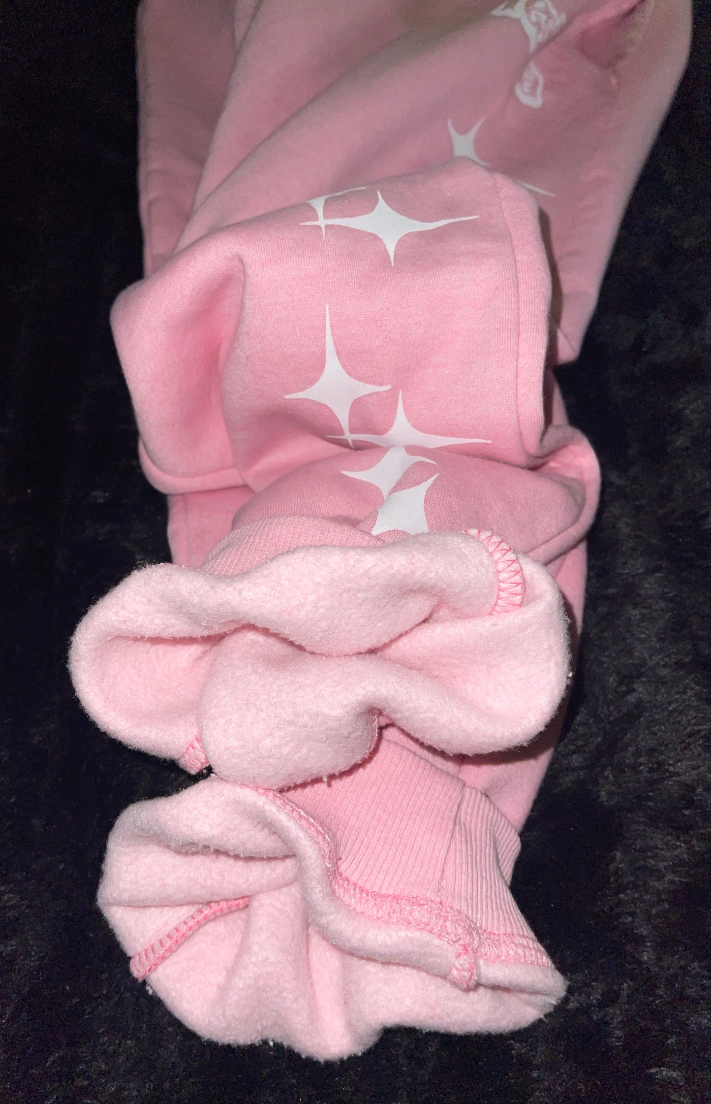 Yeshua Pink Satin-Sweatpants