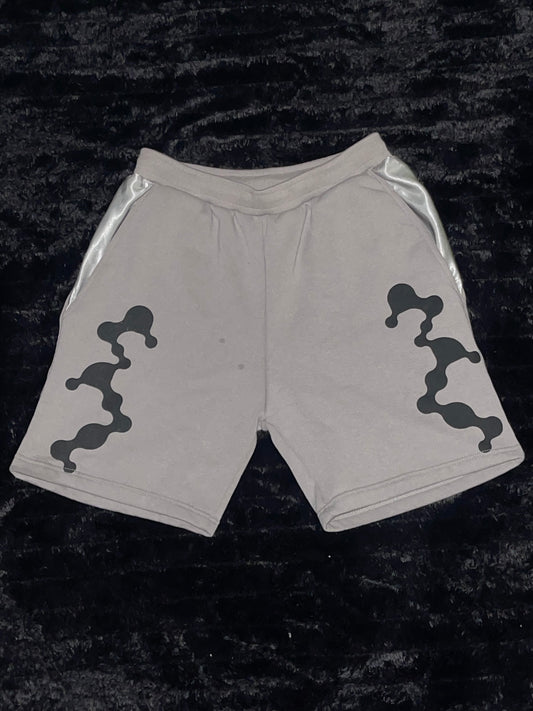 Amorphous Clay Satin-Shorts