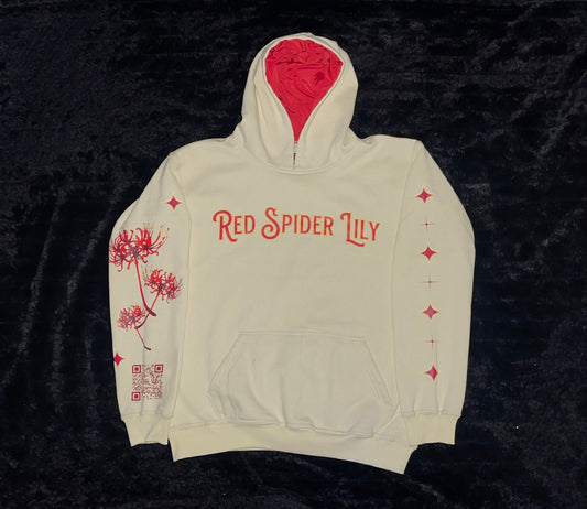 Red Spider Lily Satin-Hoodie