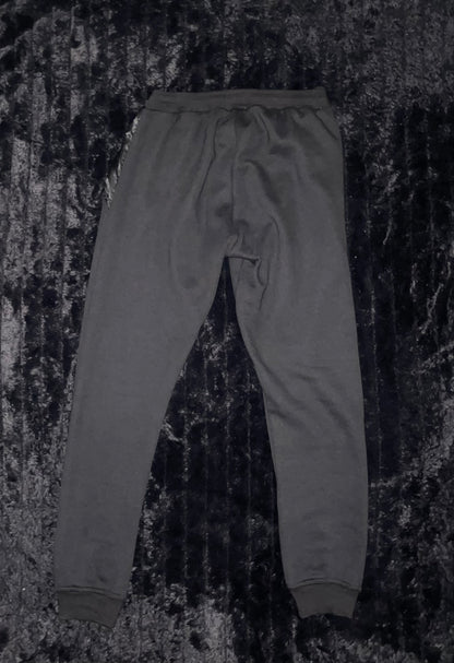 Yeshua Black Satin-Sweatpants