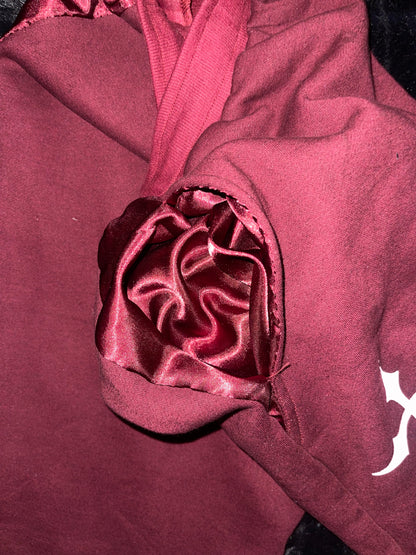 Yeshua Red Satin-Sweatpants