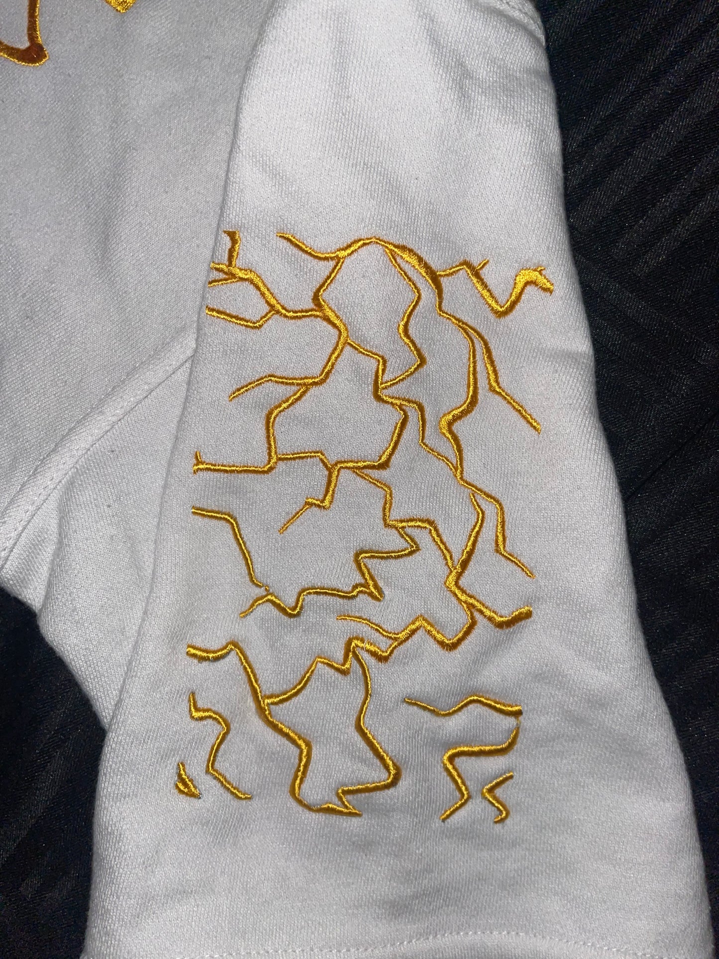 Oversize White Kintsugi Shirt