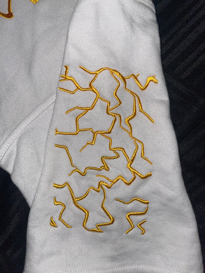 Oversize White Kintsugi Shirt