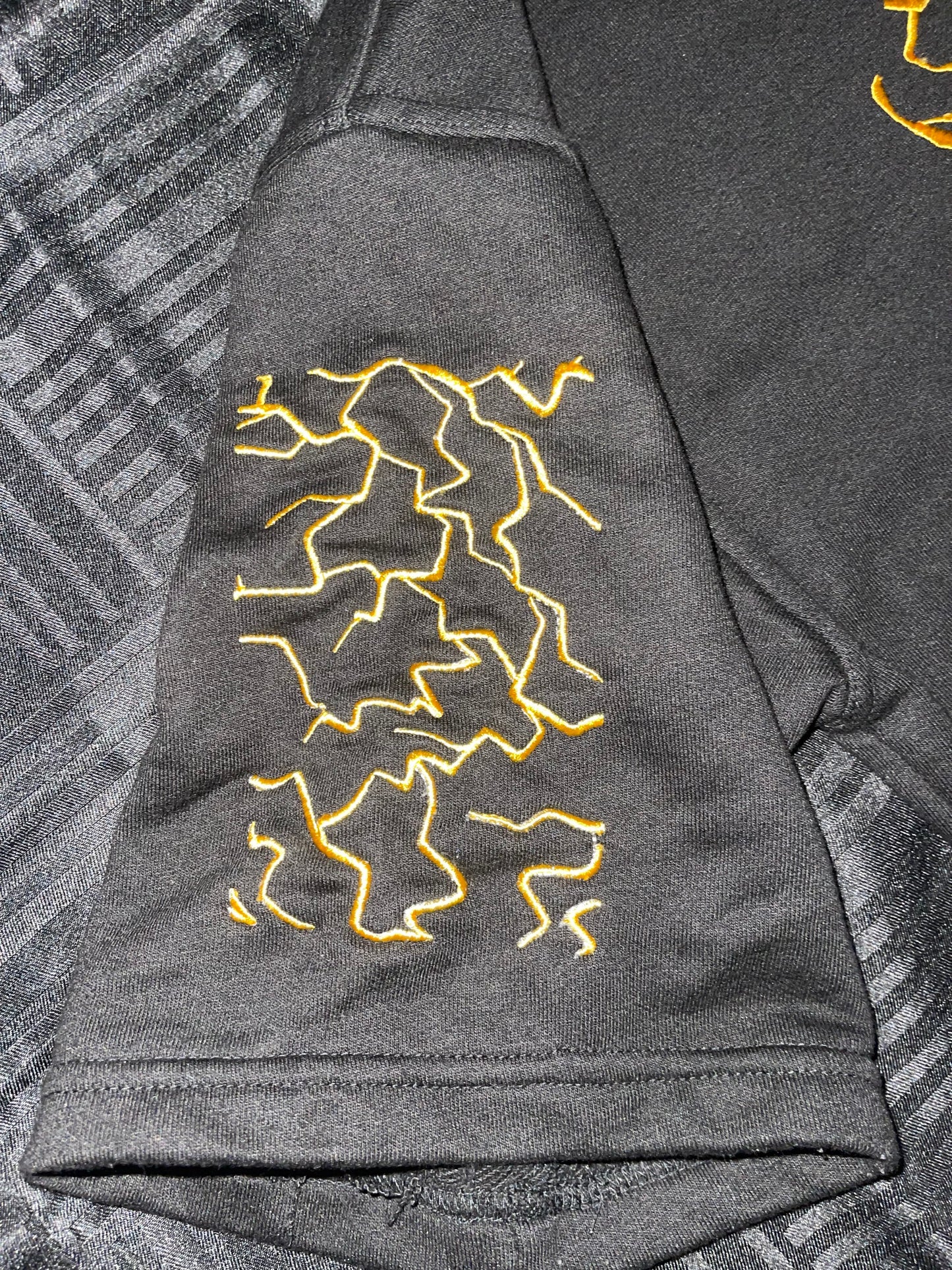 Oversized Black Kintsugi Shirt