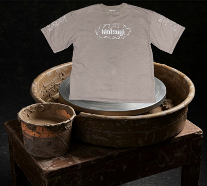 Oversized Gray Kintsugi Shirt