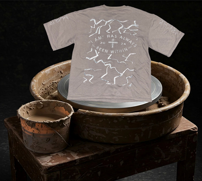 Oversized Gray Kintsugi Shirt